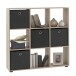 Raumteilerregal >MEGA 5< in Eiche Dekor - 104,5x108,5x33cm (BxHxT)