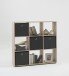 Raumteilerregal >MEGA 5< in Eiche Dekor - 104,5x108,5x33cm (BxHxT)