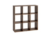 Raumteilerregal >MEGA 5< in Old Style dunkel - 104,5x108,5x33cm (BxHxT)
