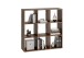 Raumteilerregal >MEGA 5< in Old Style dunkel - 104,5x108,5x33cm (BxHxT)