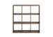 Raumteilerregal >MEGA 5< in Old Style dunkel - 104,5x108,5x33cm (BxHxT)