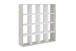 Raumteilerregal >MEGA 6< in Sandeiche Dekor-weiß - 138,5x143x33cm (BxHxT)