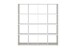Raumteilerregal >MEGA 6< in Sandeiche Dekor-weiß - 138,5x143x33cm (BxHxT)