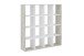 Raumteilerregal >MEGA 6< in Sandeiche Dekor-weiß - 138,5x143x33cm (BxHxT)