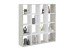 Raumteilerregal >MEGA 6< in Sandeiche Dekor-weiß - 138,5x143x33cm (BxHxT)