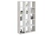 Regal >MEGA 10< in Sandeiche Dekor-weiß - 104,3x178x33cm (BxHxT)