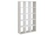 Regal >MEGA 10< in Sandeiche Dekor-weiß - 104,3x178x33cm (BxHxT)