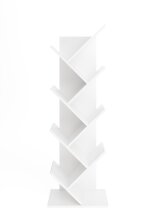 Regal >BÜCHEN 1< in weiß - 41,6x125,3x26cm (BxHxT)