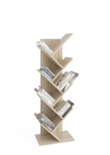 Wandregal >BÜCHEN 2< in Eiche Dekor - 127,5x38,5x25,5cm (BxHxT)