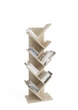 Wandregal >BÜCHEN 2< in Eiche Dekor - 127,5x38,5x25,5cm (BxHxT)