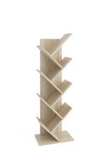 Wandregal >BÜCHEN 2< in Eiche Dekor - 127,5x38,5x25,5cm (BxHxT)