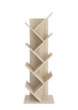 Wandregal >BÜCHEN 2< in Eiche Dekor - 127,5x38,5x25,5cm (BxHxT)