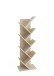 Wandregal >BÜCHEN 2< in Eiche Dekor - 127,5x38,5x25,5cm (BxHxT)