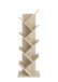Wandregal >BÜCHEN 2< in Eiche Dekor - 127,5x38,5x25,5cm (BxHxT)