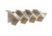 Wandregal >BÜCHEN 2< in Eiche Dekor - 127,5x38,5x25,5cm (BxHxT)