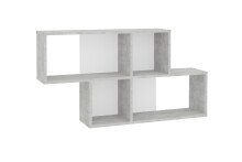 Wandregal >NORA< in Beton LA-weiß - 100x53x19,5cm (BxHxT)