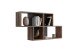 Wandregal >NORA< in Old Style dunkel-anthrazit - 100x53x19,5cm (BxHxT)