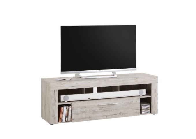 TV-Schrank >VIBIO 1< in Sandeiche Dekor - 150x53x41,4cm (BxHxT)