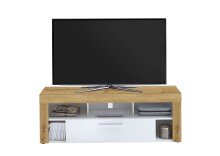 TV-Schrank >VIBIO 1< in Artisan Eiche Dekor-weiß - 150x53x41,4cm (BxHxT)