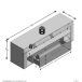 TV-Schrank >VIBIO 1< in Artisan Eiche Dekor-weiß - 150x53x41,4cm (BxHxT)