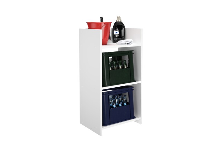 Flaschenregal >TRIER 1< in weiß - 50,1x96,7x38cm (BxHxT)