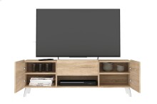TV-Board >BRIGHTON 2< in Eiche Dekor - 140x46,5x34,5cm (BxHxT)