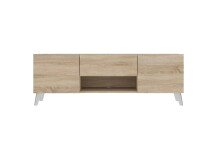 TV-Board >BRIGHTON 2< in Eiche Dekor - 140x46,5x34,5cm (BxHxT)