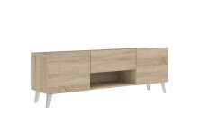 TV-Board >BRIGHTON 2< in Eiche Dekor - 140x46,5x34,5cm (BxHxT)