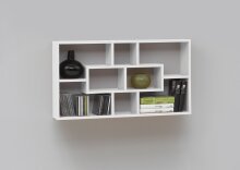 Regal >LASSE< in weiß - 85x47,5x16cm (BxHxT)