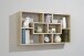 Regal >LASSE< in Eiche Dekor - 85x47,5x16cm (BxHxT)