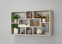 Regal >LASSE< in Sandeiche Dekor - 85x47,5x16cm (BxHxT)