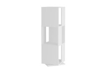 Drehregal >TOWER< in weiß - 34x108x34cm (BxHxT)