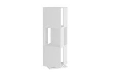 Drehregal >TOWER< in weiß - 34x108x34cm (BxHxT)