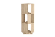 Drehregal >TOWER< in Eiche Dekor - 34x108x34cm (BxHxT)