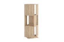 Drehregal >TOWER< in Eiche Dekor - 34x108x34cm (BxHxT)
