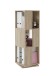 Drehregal >TOWER< in Eiche Dekor - 34x108x34cm (BxHxT)