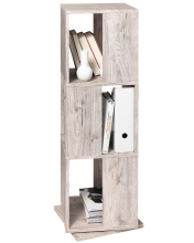 Drehregal >TOWER< in Sandeiche Dekor - 34x108x34cm...