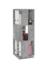 Drehregal >TOWER< in Beton LA - 34x108x34cm (BxHxT)
