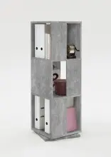 Drehregal >TOWER< in Beton LA - 34x108x34cm (BxHxT)