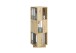 Drehregal >TOWER< in Artisan Eiche Dekor - 34x108x34cm (BxHxT)