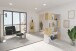 Drehregal >TOWER< in Artisan Eiche Dekor - 34x108x34cm (BxHxT)
