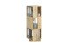 Drehregal >TOWER< in Artisan Eiche Dekor - 34x108x34cm (BxHxT)