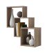 Wandregal >FIBI< in Eiche Dekor - 64x65,5x19cm (BxHxT)