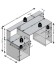 Schreibtisch >BOLTON< in Eiche Dekor-weiß - 138,5x91,6x53,5cm (BxHxT)