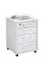 Rollcontainer >CALVIA 4< in Brillantweiß - 48x65,5x49,5cm (BxHxT)