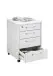 Rollcontainer >CALVIA 4< in Brillantweiß - 48x65,5x49,5cm (BxHxT)