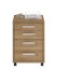 Rollcontainer >CALVIA 4< in Alteiche Dekor - 48x65,5x49,5cm (BxHxT)