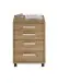Rollcontainer >CALVIA 4< in Alteiche Dekor - 48x65,5x49,5cm (BxHxT)