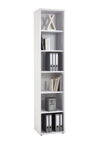 Aktenregal >CALVIA 6< in Brillantweiß - 47,1x221,3x39,9cm (BxHxT)