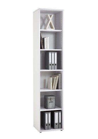 Aktenregal >CALVIA 6< in Brillantweiß - 47,1x221,3x39,9cm (BxHxT)